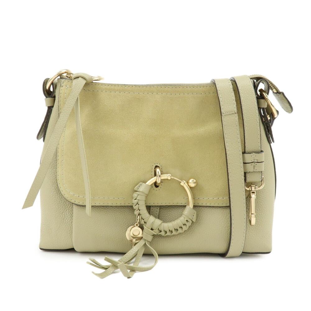 Chloe See by Chloe Joan Suede Shoulder Bag Green